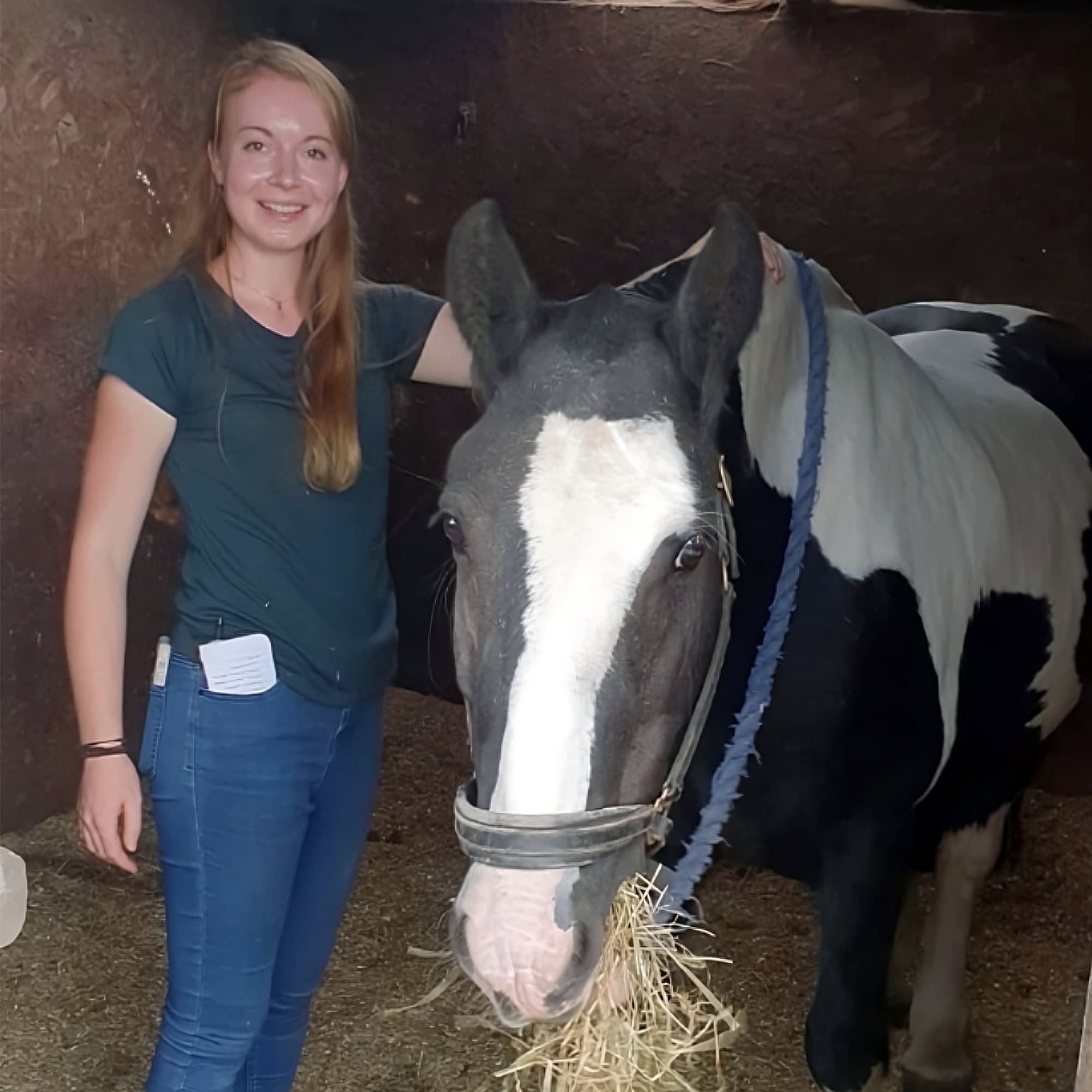 Hannah with a horse